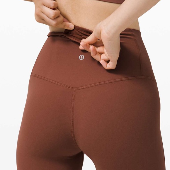 Lululemon Women’s Unlimited High-Rise Crop 23” Ancient Copper Keyhole Leggings - Picture 4 of 15